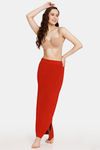 Rosaline All Day Cut And Sew Saree Inskirt - Strawberry Red — thumbnail 4